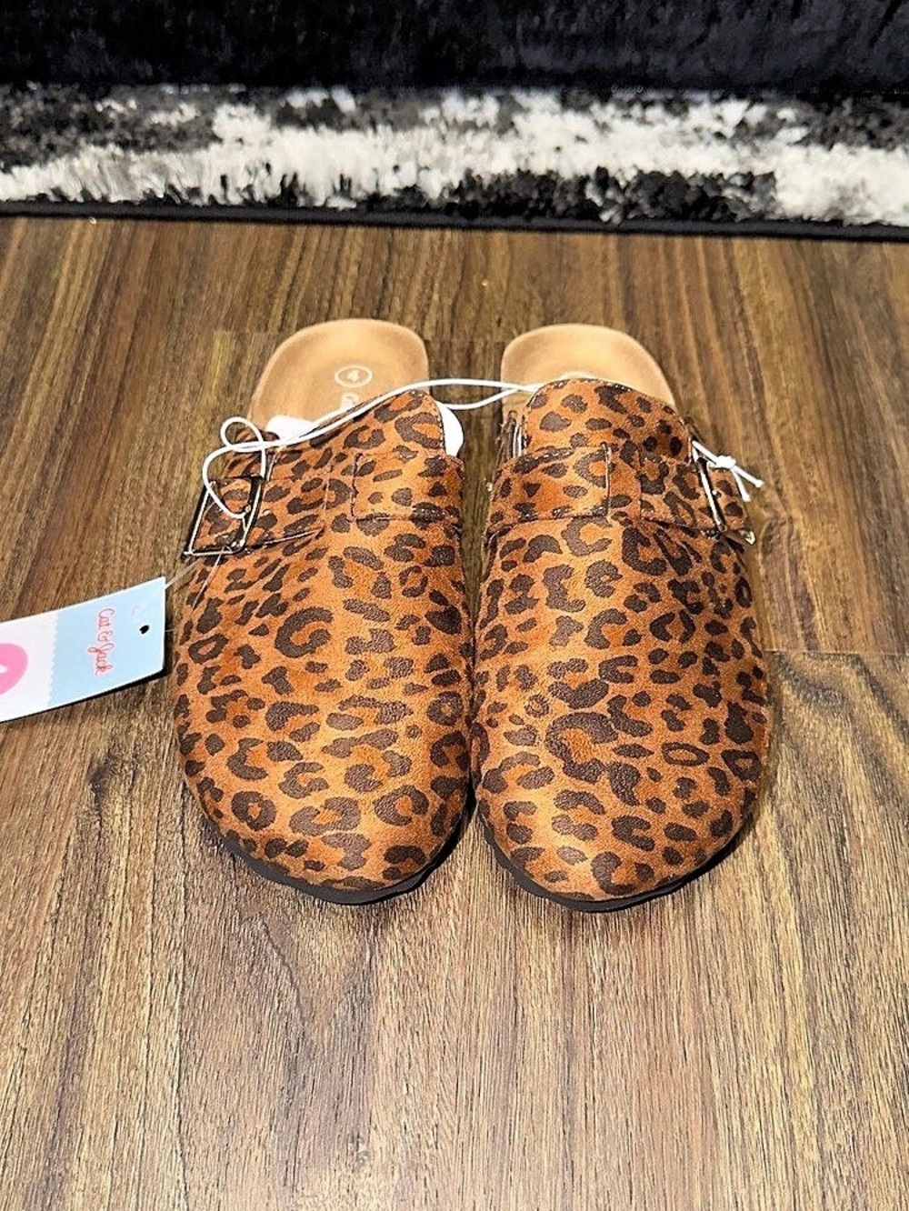 Kids Leopard Print Slippers NWT